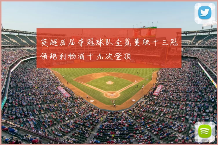 英超历届夺冠球队全览曼联十三冠领跑利物浦十九次登顶