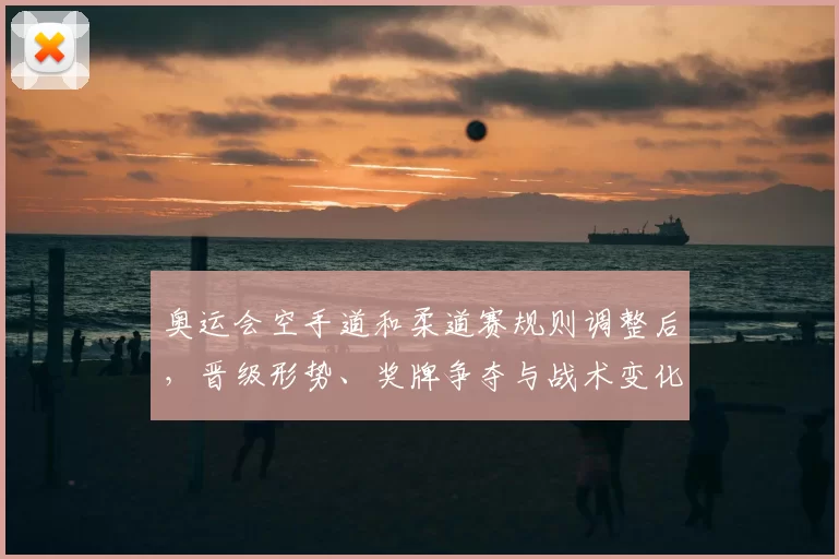 奥运会空手道和柔道赛规则调整后,晋级形势、奖牌争夺与战术变化